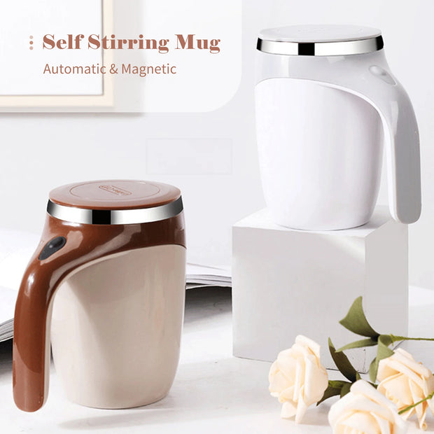 Convenient Self-Stirring Mug: AutoMix 380mL for Effortless Mixing