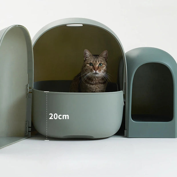 Fully Enclosed Extra Large Cat Litter Box